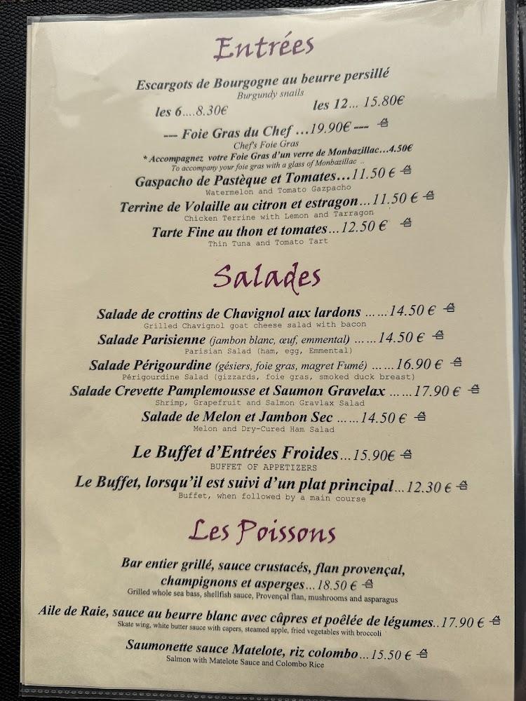 Le relais de Pouilly - Menu Image 2