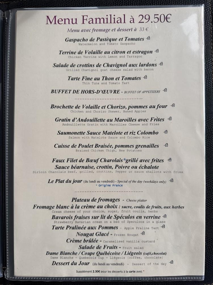 Le relais de Pouilly - Menu Image 3